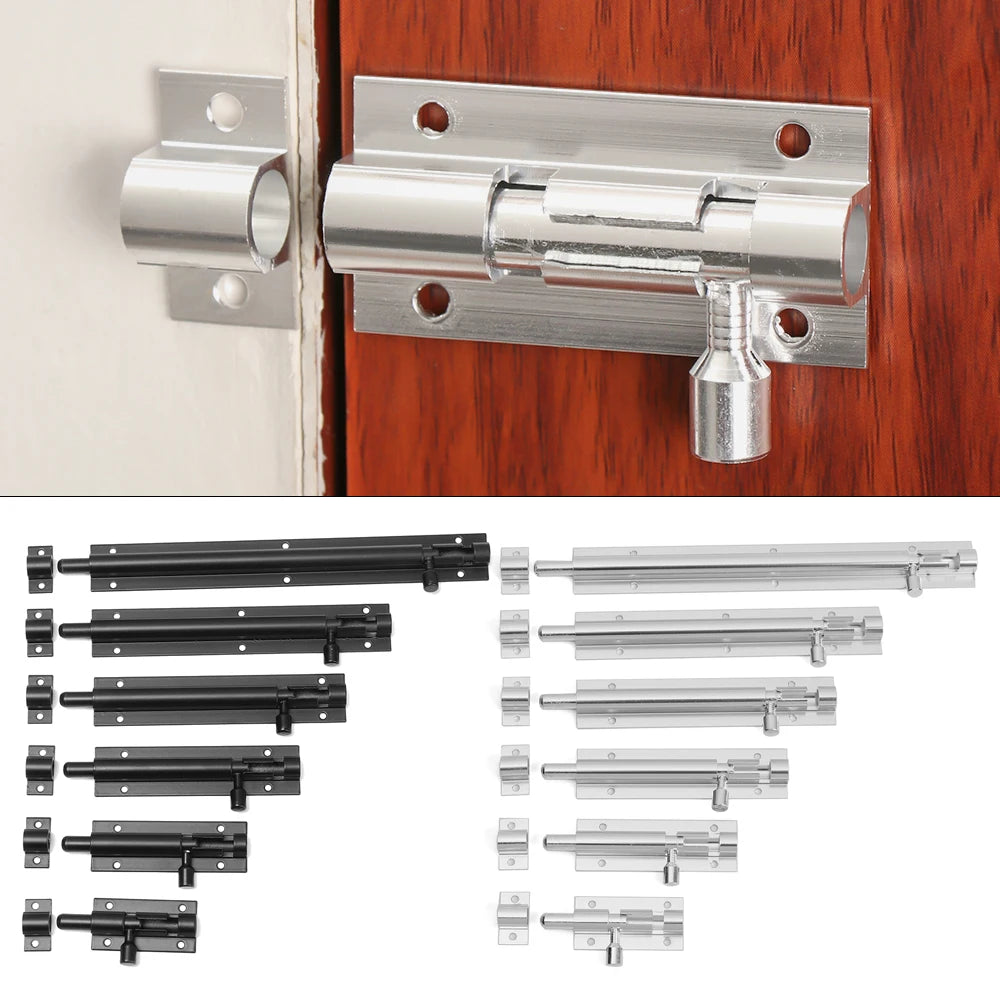 2-8" Window Catch Lock Door Lock Buckle Heavy Duty Large Garden Gate Shed Sliding Door Tower Bolt Latch Catch Home Hardware