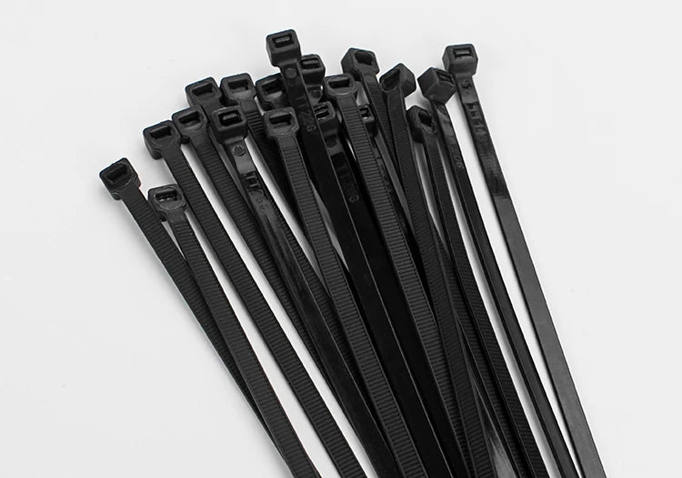 Self-locking plastic nylon tie 100PCS/bag  black Zip wraps strap nylon cable tie set  fastening ring  Loop Wire Wrap