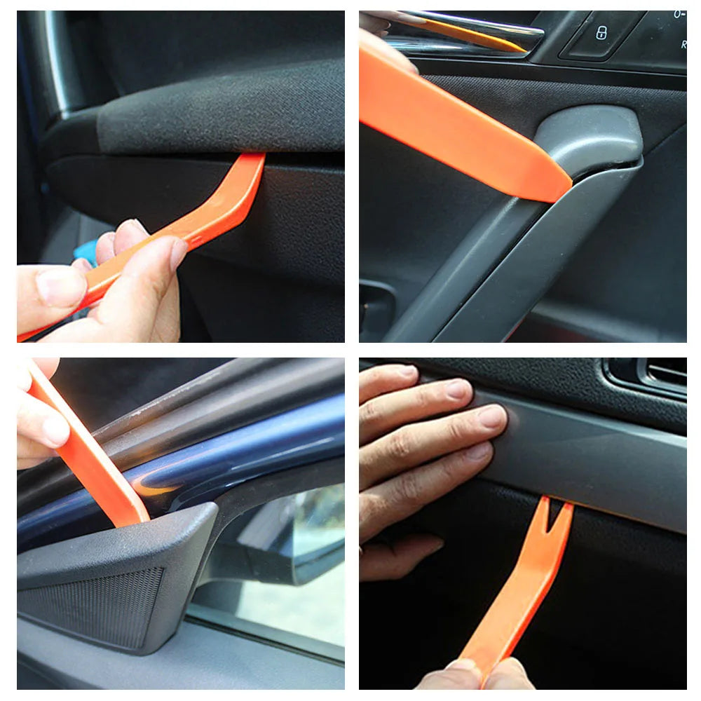 4pcs/Set Portable Car Panel Removal Tool Kit Nail Puller Radio Audio Door Pry Repair Clip Trim Dash Removal Installer Hand Tool