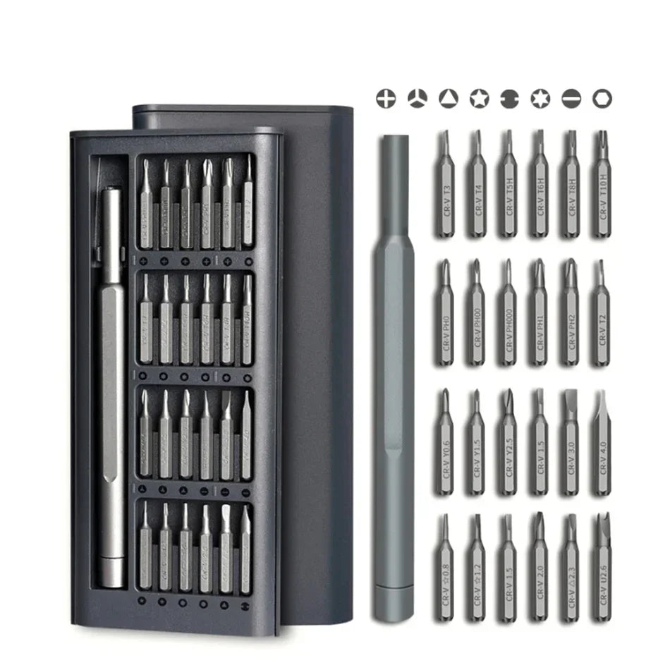 Magnetic Screwdriver Set 25 In 1 Kit Bits Precision Electronics Computer PC Phone Disassembly Multifunctional Maintenance Tool