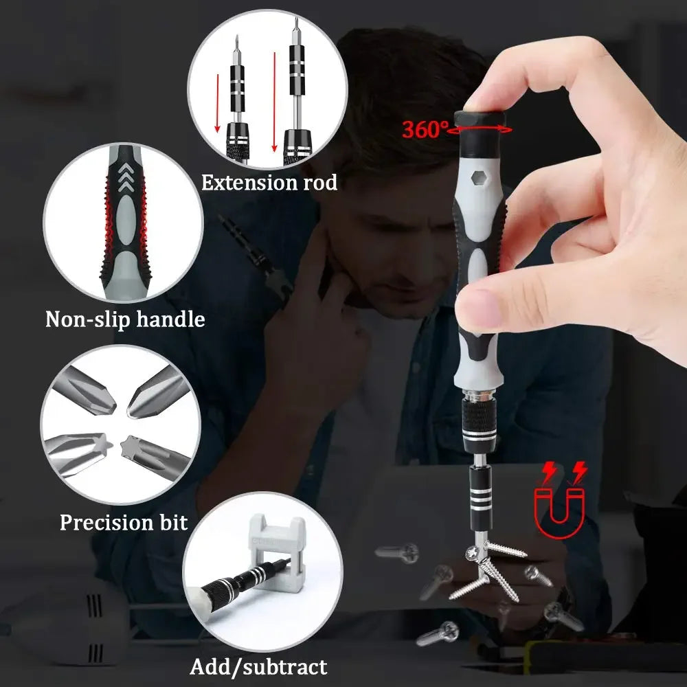 115 in 1 multi-function screwdriver set watch dismantling machine repair screw screwdriver special screwdriver tool set