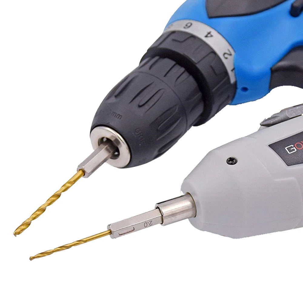 Hexagonal Handle 13pc Titanium Plated Fried Dough Twists Drill 1.5-6.5mm Electric Drill Screwdriver Drilling Reaming Drill Tool