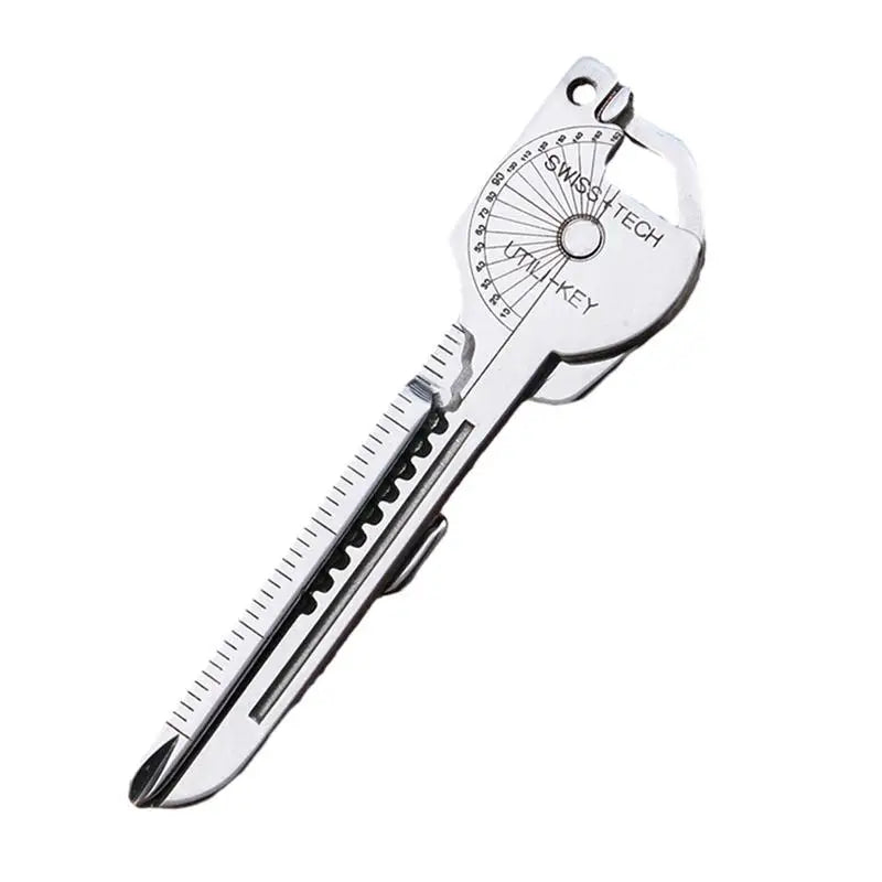 1pcs Multifunction Bottle Opener Screwdriver Key Shape Phillips Screwdrivers Keychain Pocket Repair Tool