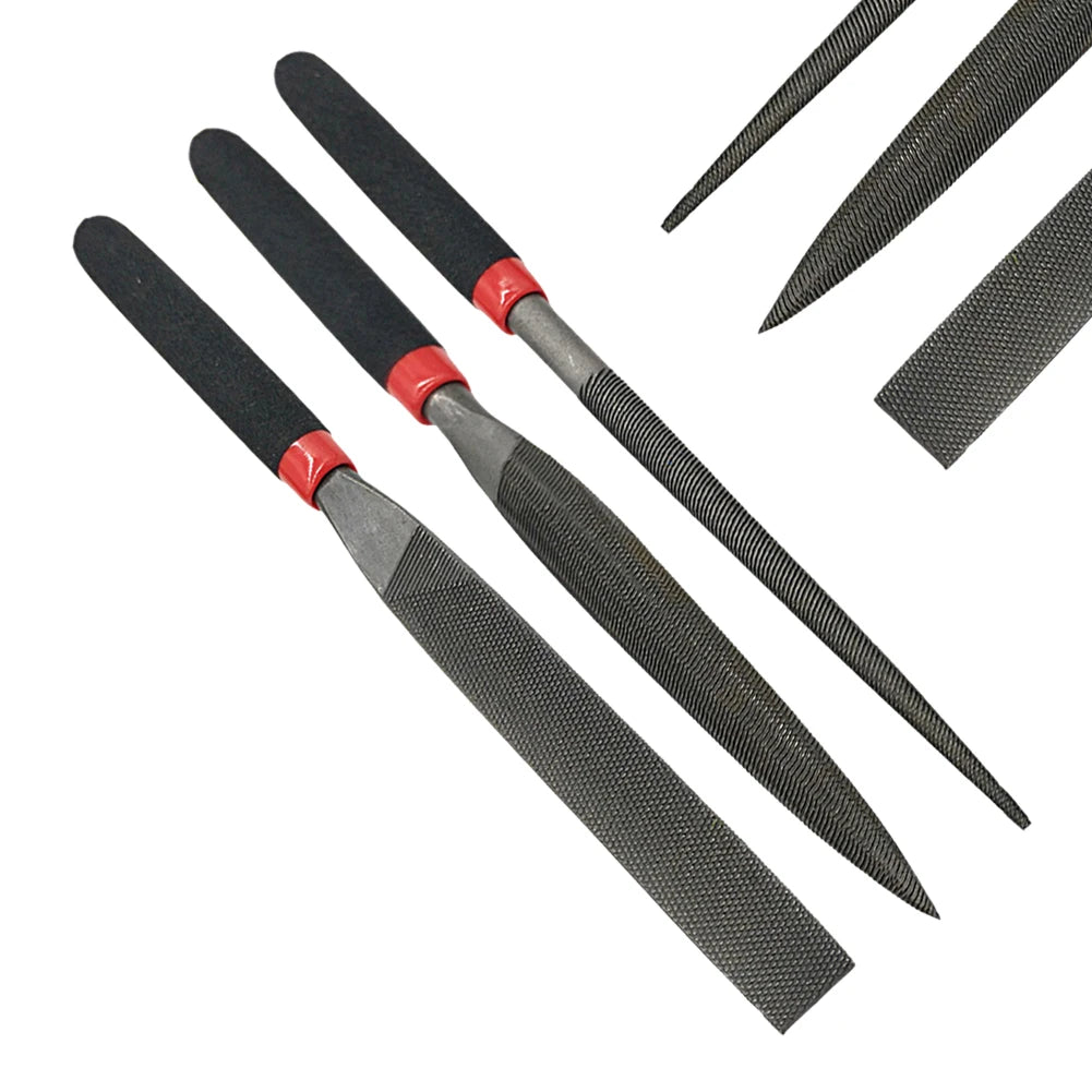 Small Steel Files Needle Flat File for Stone Glass Metal Carving Craft Needle Filing Woodworking Hand Tool Set Carpentry Tools