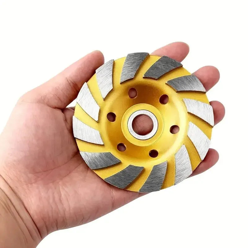 4 Inch Concrete Turbo Diamond Grinding Cup Wheel 12 Segs Heavy Duty Angle Grinder Wheels For Angle Grinder