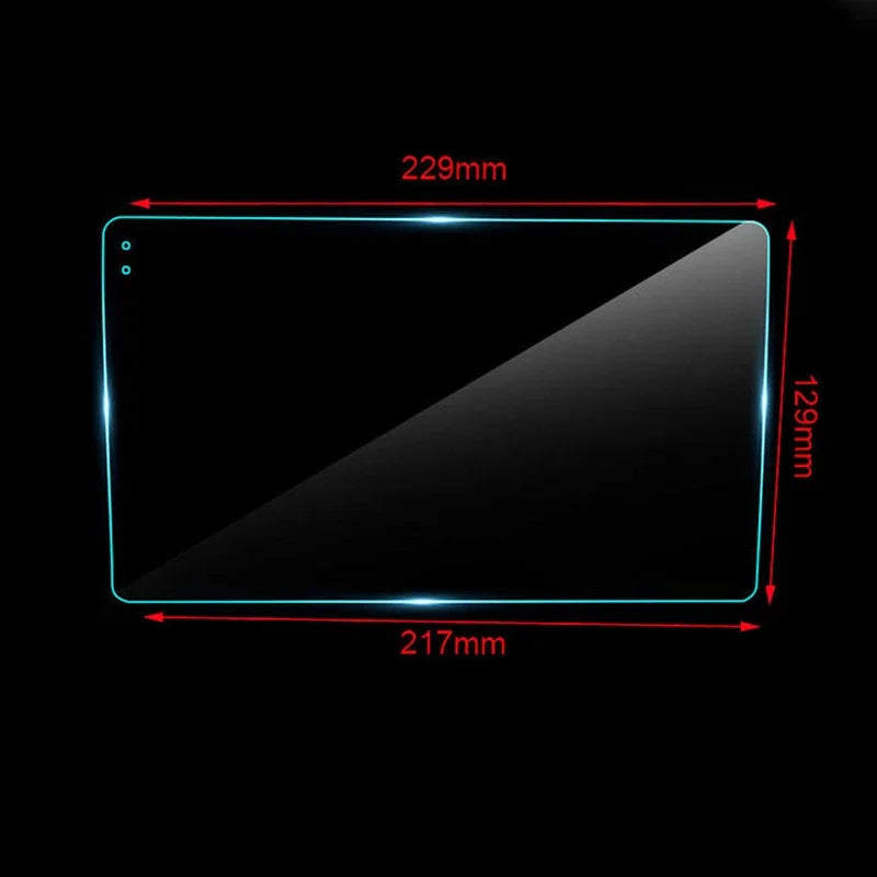 229*129*217mm For 9 10 Inch Radio Stereo DVD Touch Full LCD Screen For TEYES CC2 CC3 Car Tempered Glass Protective Film Sticker