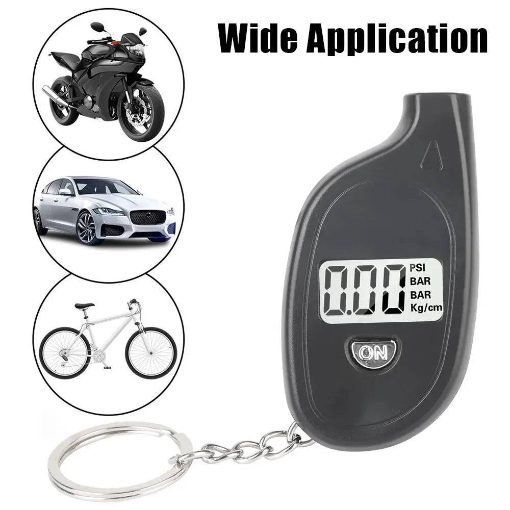 Car Tire Air Pressure Tester Meter Tire Gauge Digital LCD Display Auto Car Motorcycle Tire Safety Alarm