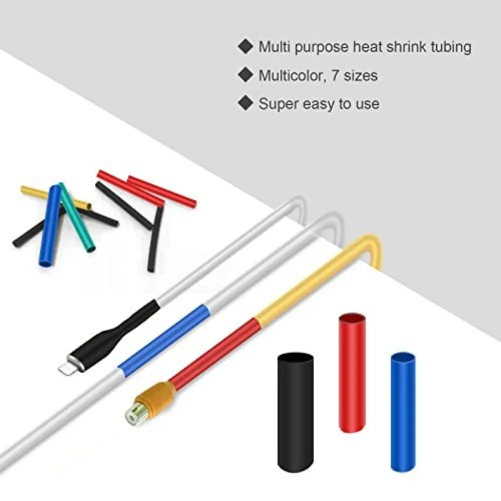 1060/530/127PCS Heat Shrink Tubing kit 2:1 Shrinkable Wire Shrinking Wrap Wire Connect Cover Cable Repair Protection