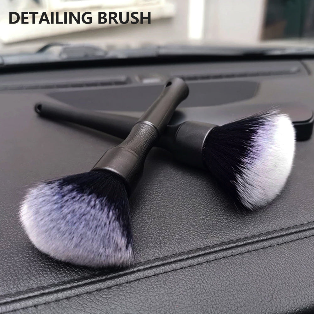 Car Detailing Brush Set Car Cleaning Brushes Sponges Towels for Car Air Vents Rim Cleaning Dirt Dust Clean Tool Wash Accessories - ToolFlx