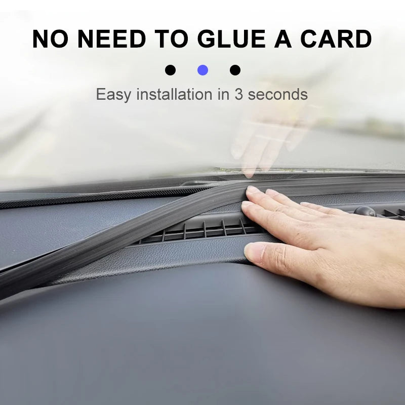 SEAMETAL 1.6m Auto Dashboard Sealing Strip Universal Car Sticker Rubber Seals Noise Insulation for Weatherstrip Car Accessories - ToolFlx