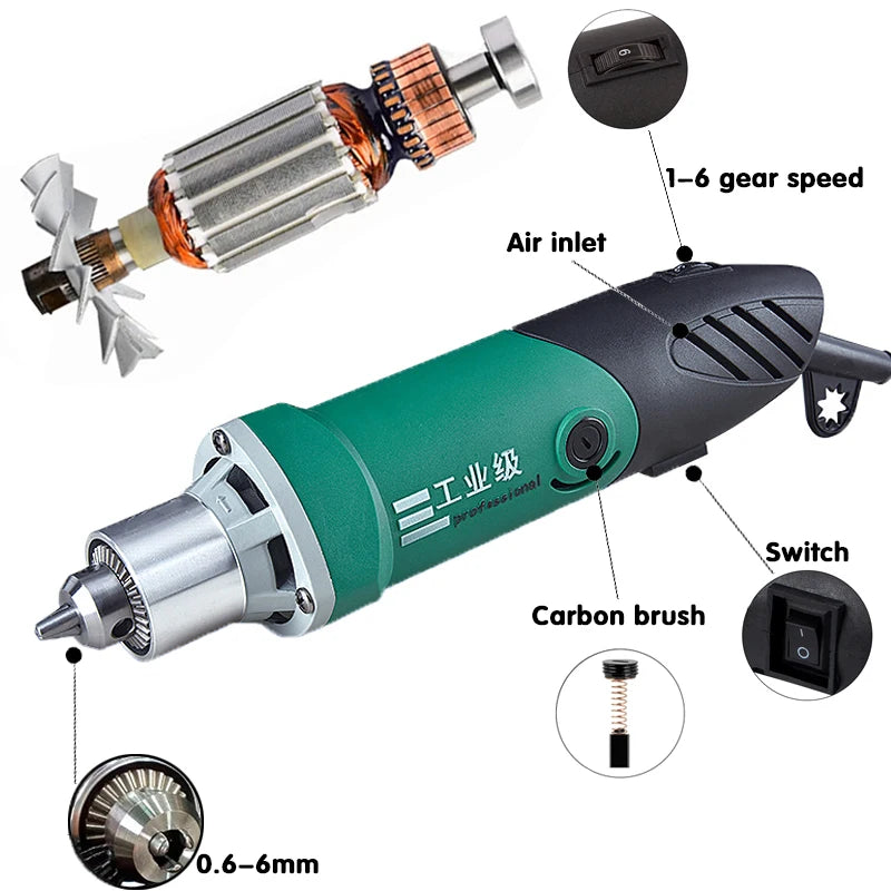 Dremel 260W/480W High-Power Engraver Electric Drill Engraving Rotary Tool Flexible Shaft 6-Position Variable Speed Polishing