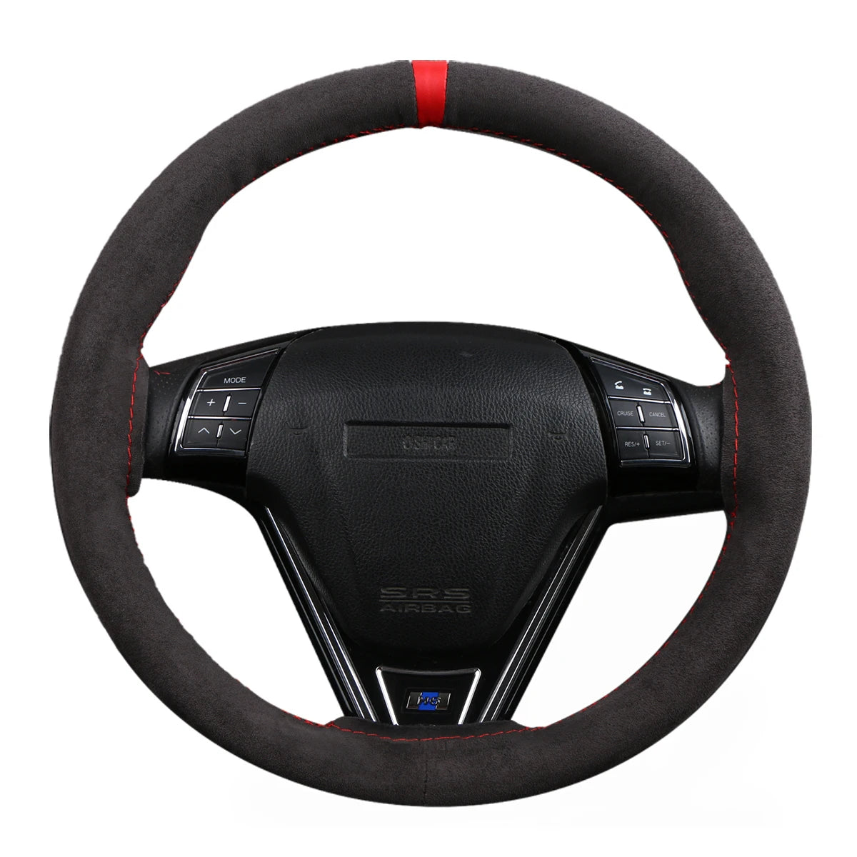 Universal Suede Car Steering Wheel Cover DIY Hand Sewing Soft Leather Braiding Cover For Auto Steering Wheel