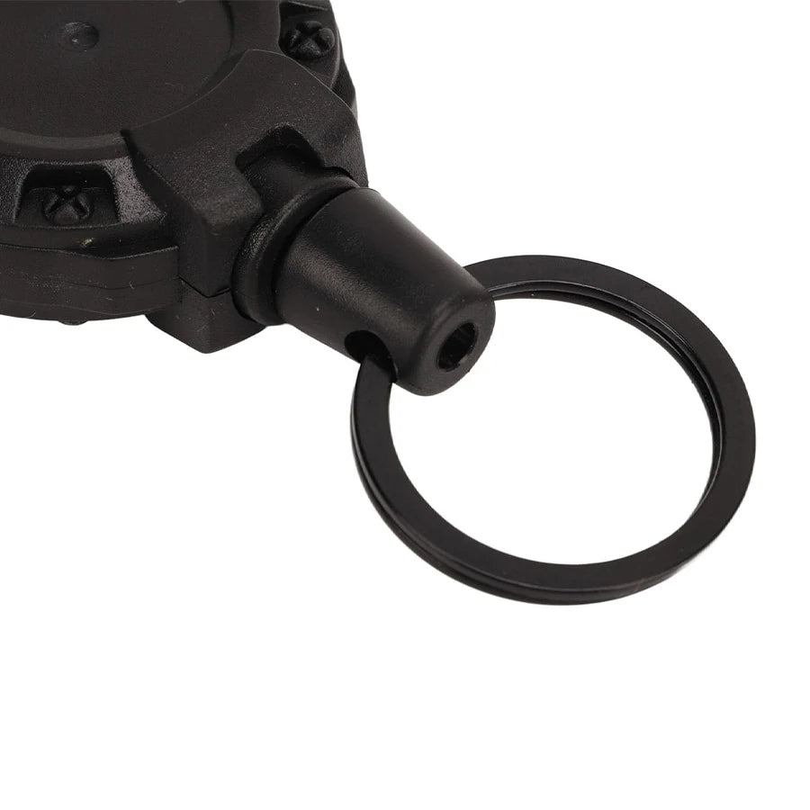 Retractable Keychain, Heavy Duty Carabiner Badge Holder,Retractable Badge Holder Tactical ID Badge Reel Key Ring Outdoor