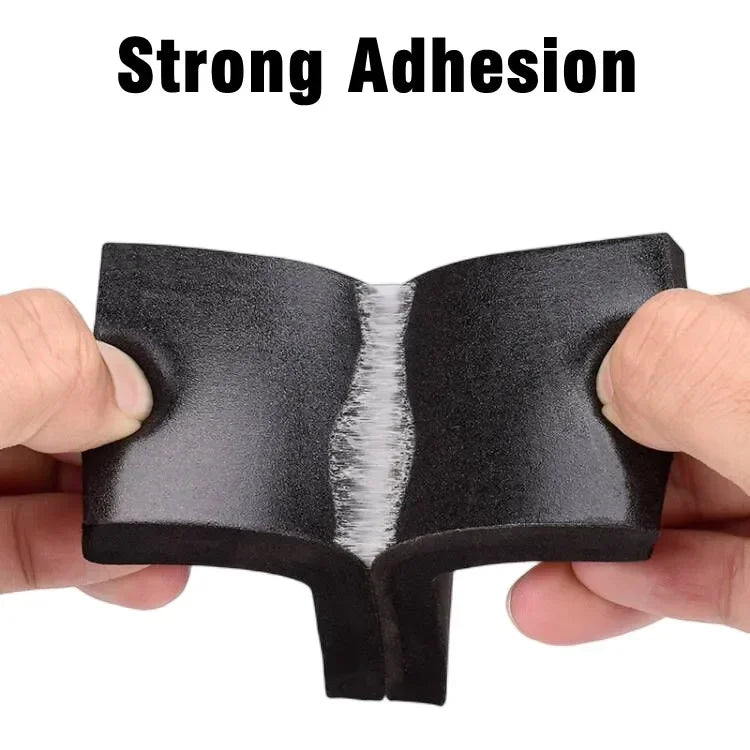 10M EPDM Self Adhesive Sponge Seal Strip Rubber Black Foam Strong Single-sided Adhesive Soundproof Anti-collision Seal Gasket