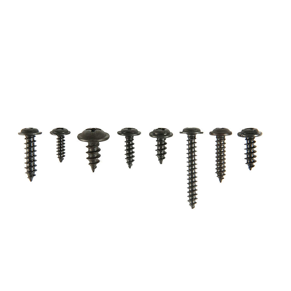 340/500pcs Pan Head Tapping Screw Cross Head M3/M4/M3.5/M4.8 Self Tapping Screw Set Assortment Kit Black Furniture Carbon Steel