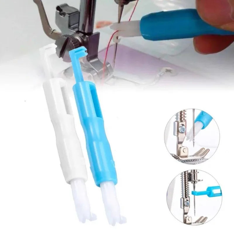 1/2pc Automatic Threader Quick Sewing Threader Needle Changer Hold Sewing Machine Needle Inserter Threader Stitch Insertion Tool