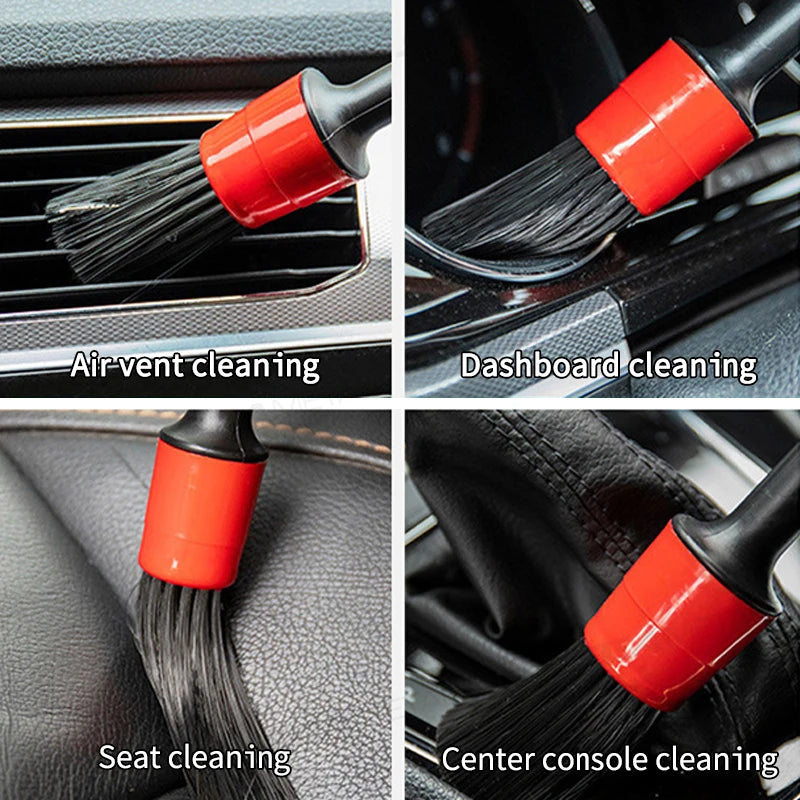 SEAMETAL 5/13PCS Car Detailing Brush Set Multifunctional Detail Brushes Sponge Towel Auto Cleaning Kit for Car Wash Maintenance