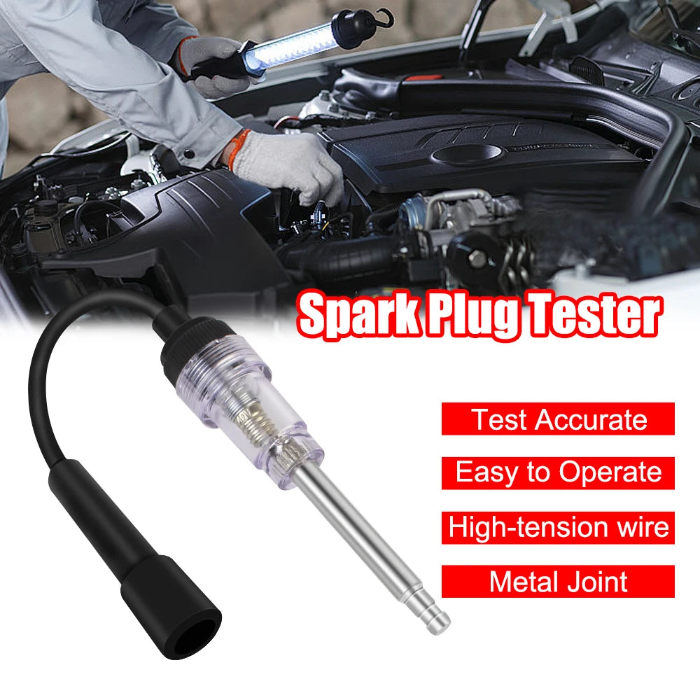 Car Spark Plug Tester Diagnostic Tools Engine Start Test In-Line Igniton Troubleshooting Kit Truck Trailer 4x4 Auto Accessories