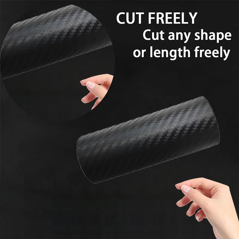 DIY Nano 3D Carbon Fiber Car Sticker Threshold Protection Strip Bumper Tape Motorcycle And Bicycle Waterproof