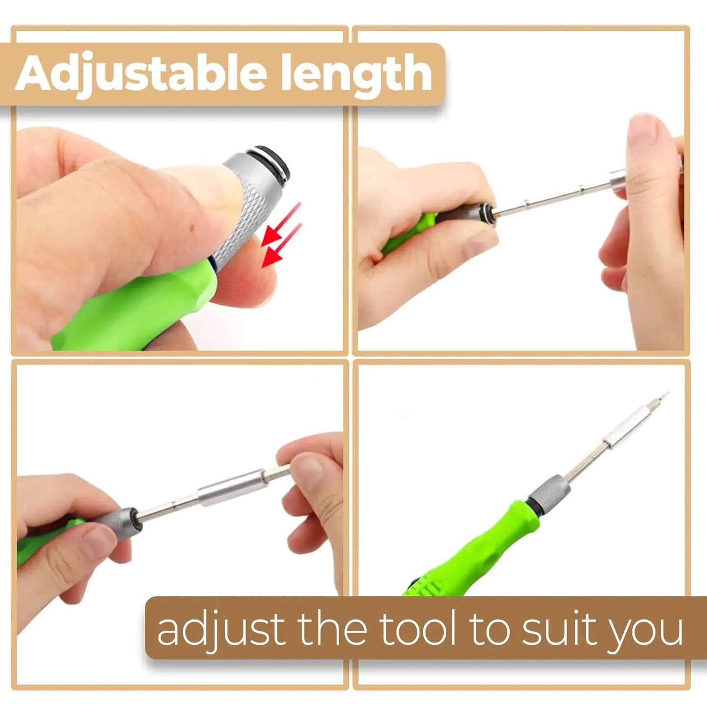 Mini 32-in-1 Precision Screwdriver Set Magnetic Phillips Bits Multifunctional Hand Repair Tool Kit for Phone Watch Glasses PC