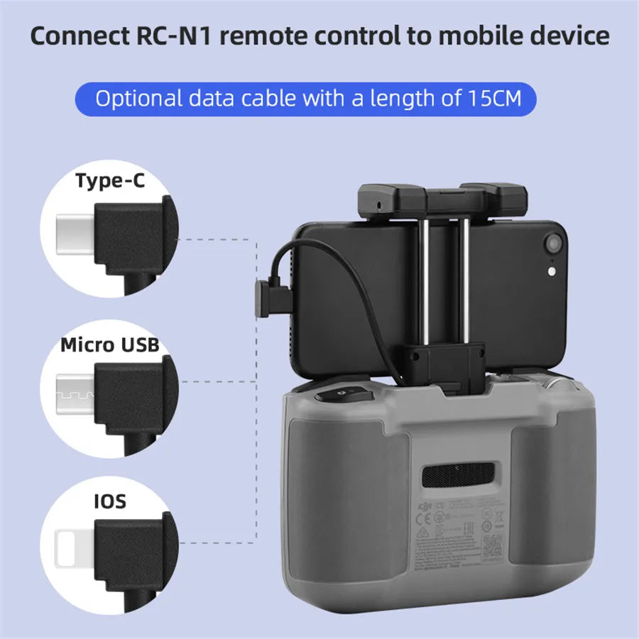 Tablet Holder /Cable for DJI Mavic 3/Mini 2/Air 2/2S RC-N1 Remote Control Tablet Bracket Stand Mount Clamp Clip for IPad/Pad