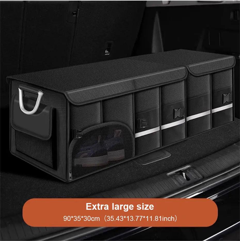 SEAMETAL Large Capacity Car Trunk Organizer 36L/72L/110L Foldable Car Storage Box Waterproof Storage Bag for Fishing Camping