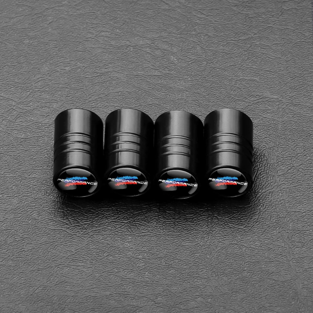 4PCS Car Wheel Tire Valve Caps Tyre Rim Stem Covers Airdust Waterproof For Bmw Performance M E46 E90 E60 F30 F10 E36 G20 E92 E87