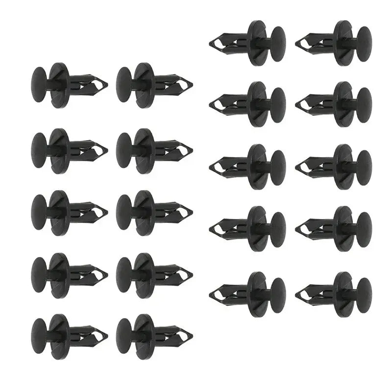 190PCS Set Car Universal Buckle 6 Models Size Fastenr Rivet Clamping Fastener Buckle Car Accessory ABS Material Fixed Screw