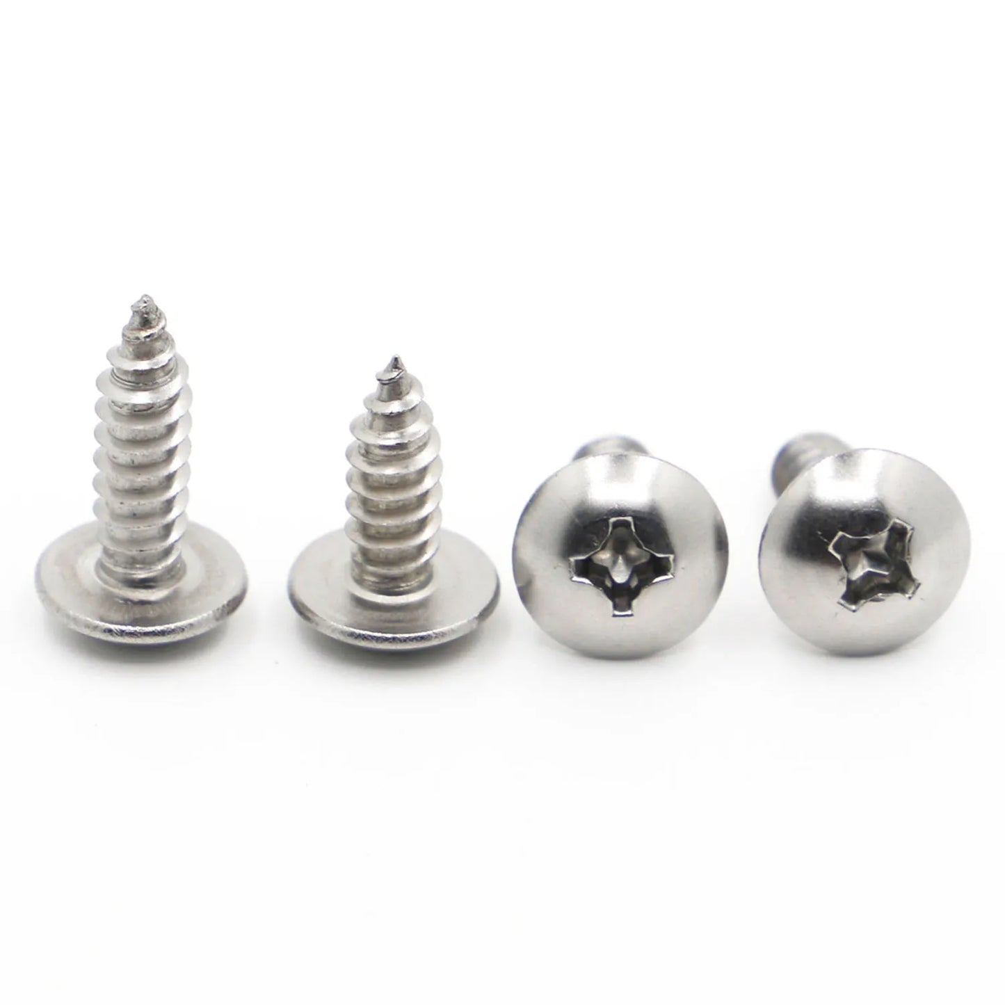 10/20pcs Phillips Recessed Truss Head Self-tapping Screw M3 M4 M5 M6 304 Stainless Steel Cross Mushroom Head Wood Screws