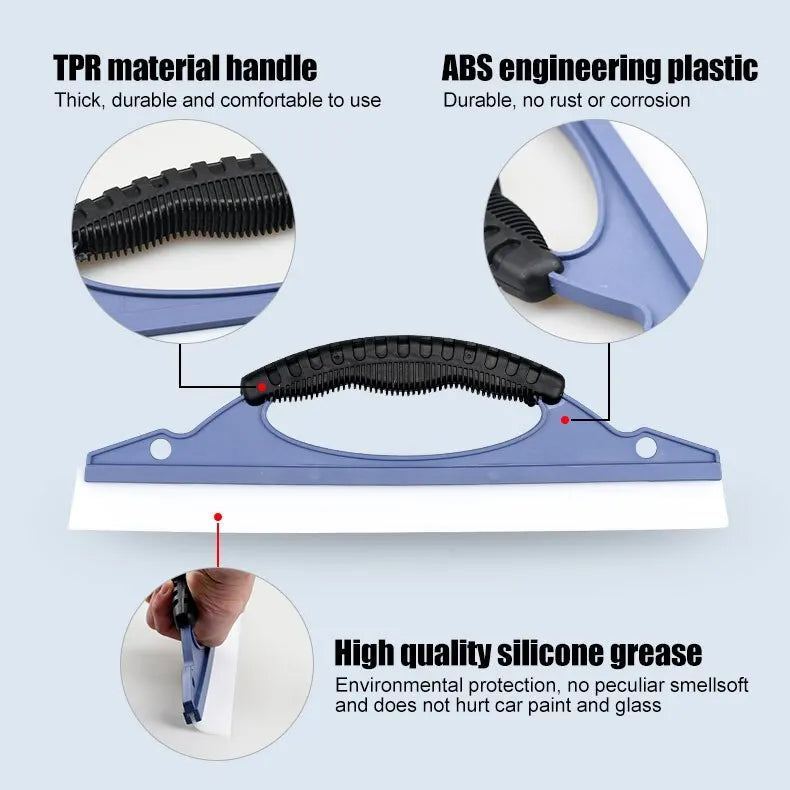 Water Wiper Silica Gel Wiper Car Wiper Board Silicone Cars Window Wash Clean Cleaner Wiper Squeegee Drying Car Cleanning