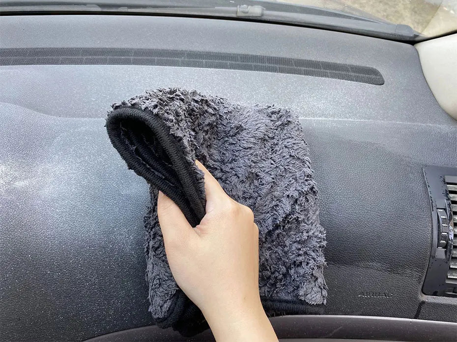 SEAMETAL 1200GSM Car Wash Microfiber Towel 40x40cm Car Detailing Drying Auto Washing Cloth Micro Fiber Rags for Car Accessories