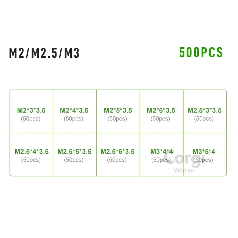 Messing-Wärmeeinstellmutter, Heißschmelzmuttern, Gewindeeinsatz, Rändelmutter, Einbettungs-Kupfermuttern-Sortiment zum Befestigen von 3D-Drucken M2-M6 