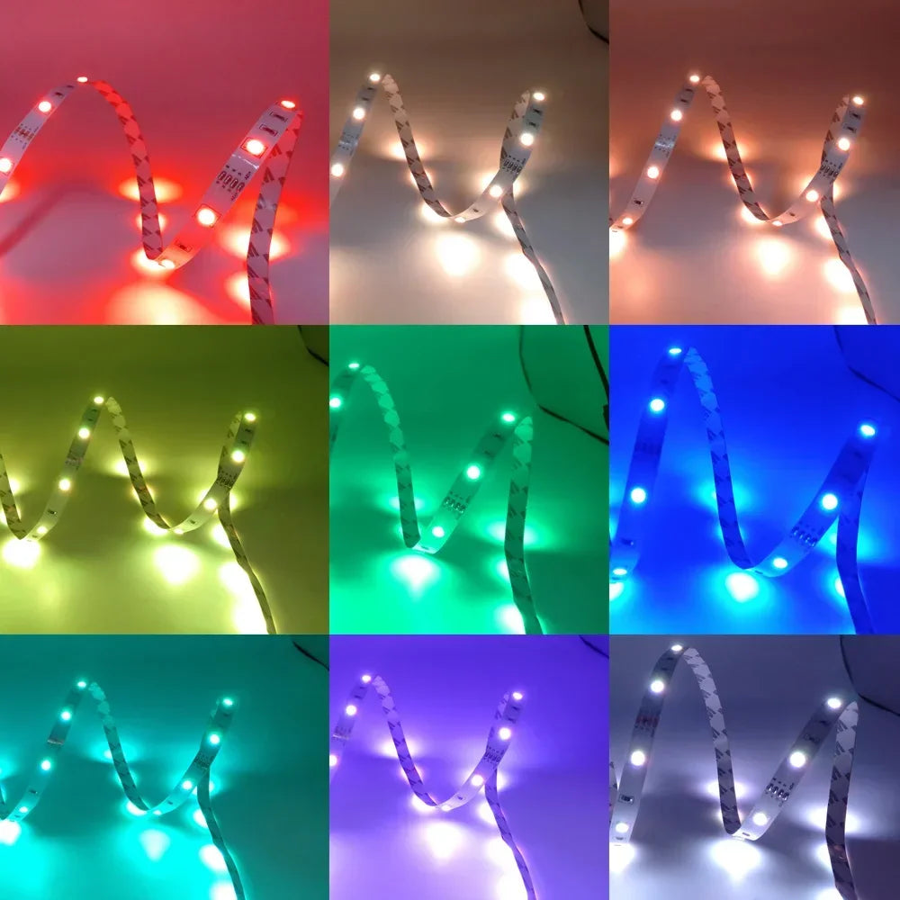 5V USB-LED-Leuchten für Zimmer 5050 RGB-LED-Streifen 5 10 Meter Diodenband Gamer Dekoration Eis-String-Bar-Beleuchtung Klebstoff LED-Band 