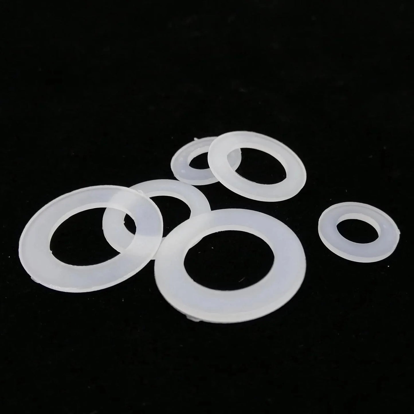 1150/700/500pc Boxed Plastic Nylon Flat Washer Plain Spacer Insulation Gasket Ring Assortment Kit Set M2 M2.5 M3 M4 M5 M6 M8 M10