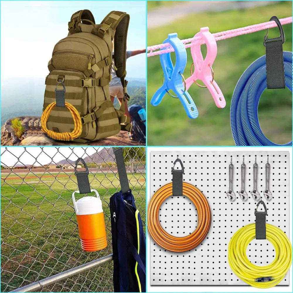 Cord Organizer Holder with Triangle Buckle Wire Manager Power Cord Management Nylon Heavy Cord Storage Straps for Cables