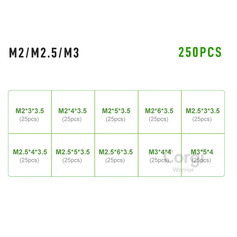 Messing-Wärmeeinstellmutter, Heißschmelzmuttern, Gewindeeinsatz, Rändelmutter, Einbettungs-Kupfermuttern-Sortiment zum Befestigen von 3D-Drucken M2-M6 