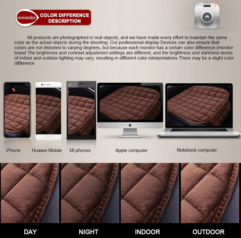 Car Seat Cover Winter Warm Seat Cushion Anti Slip Universal Front Chair Seat Breathable Pad for Vehicle Auto Car Seat Protector