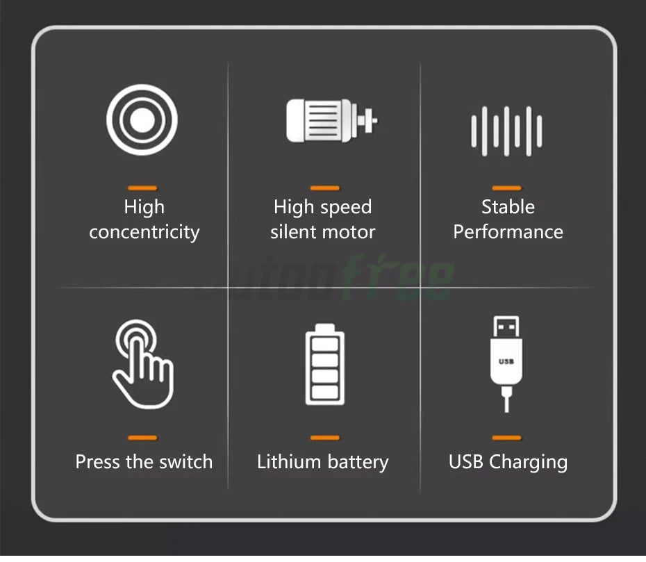 USB Cordless Rotary Tool Dremel Drill Engraving Pen Electric 3 Speed Mini Wireless Drill with Accessories Set 8500r-21000rpm