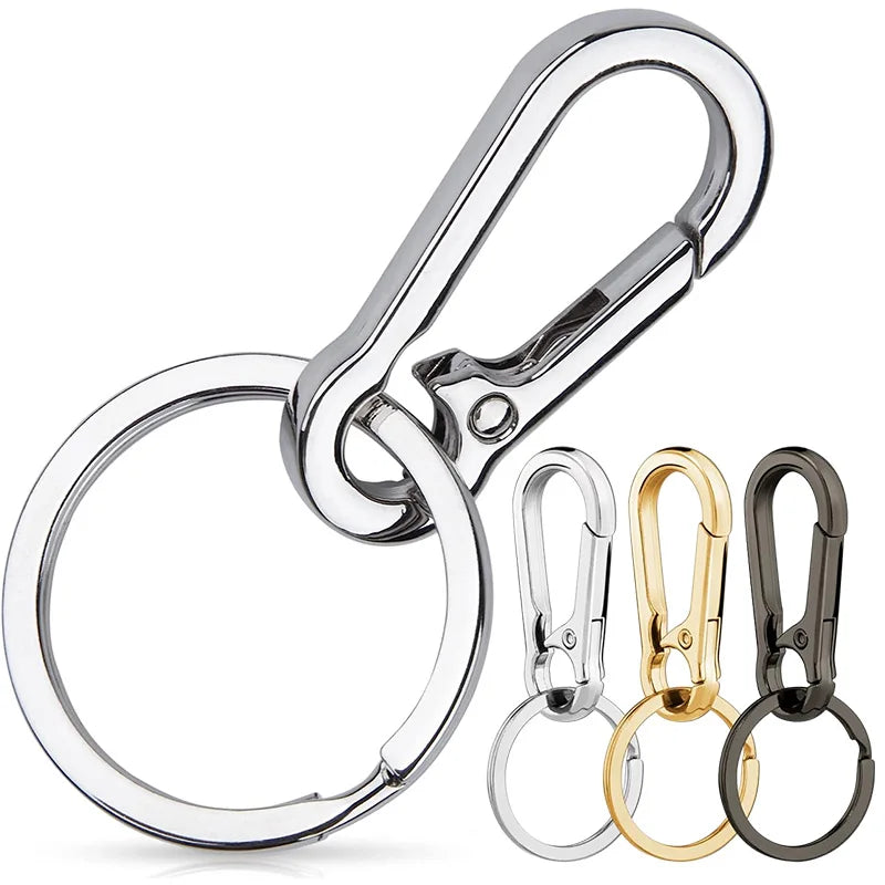 2/4/6 stücke Kürbis Schnalle Schlüsselanhänger Klettern Haken Edelstahl Auto Starke Karabiner Schlüssel Kette Metall Taille Hängen Schlüssel Ring Clips 