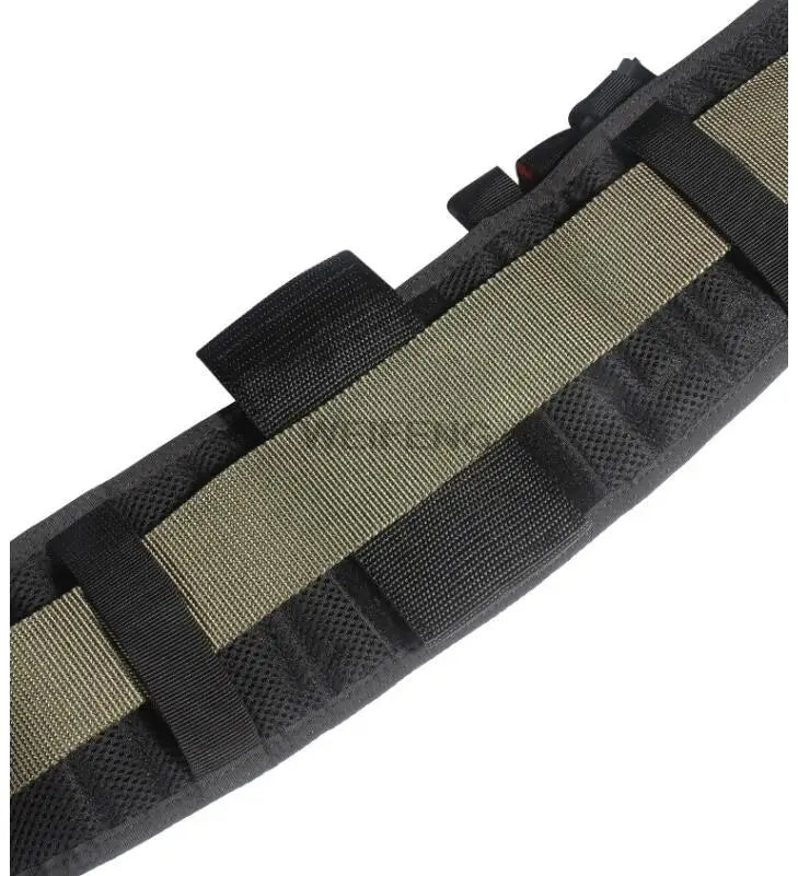 Ceinture de sécurité tactique Kit utilitaire multifonctionnel Ceinture Ceinture rembourrée souple Support de téléphone Ensemble de pochettes pour magazines Ceinture de police 