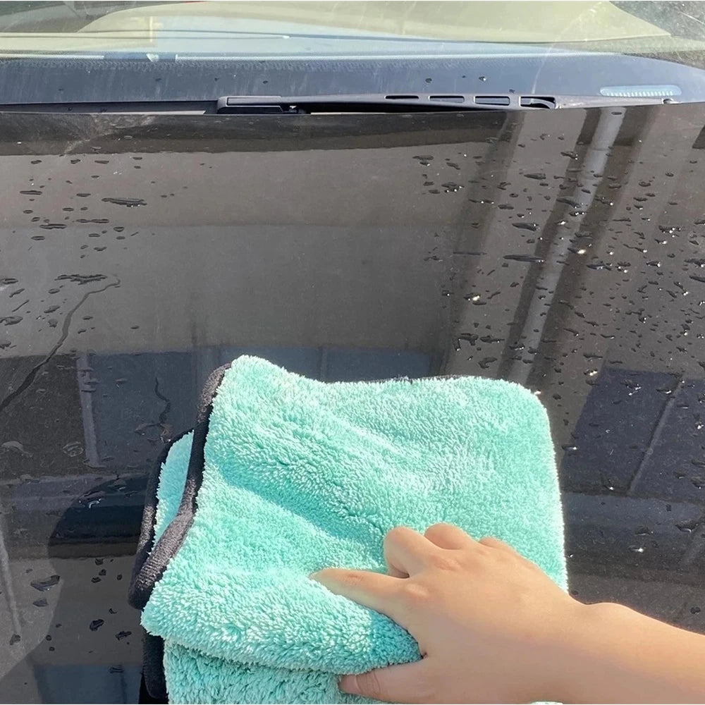 Portable 1200GSM Super Soft Premium Microfiber Drying Cltoth Ultra Absorbancy Aqua Deluxe Car Wash Towel