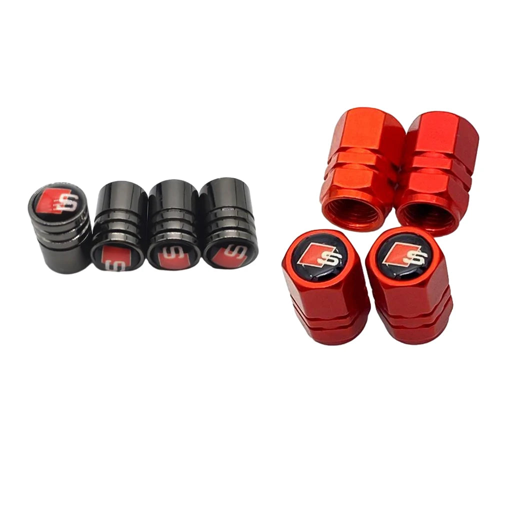 4PCS Copper Car Wheel Tire Valve Caps Tyre Rim Stem Covers Car Dustproof Tire Cap For Cars Motorcycles Trucks Bikes