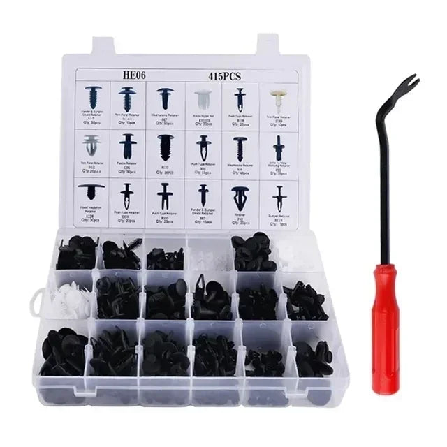 800pcs-100Pcs Car Fastener Clips Set Fender Rivet Clips Auto Body Push Retainer Pin Rivet Bumper Door Trim Panel Retainer Repair