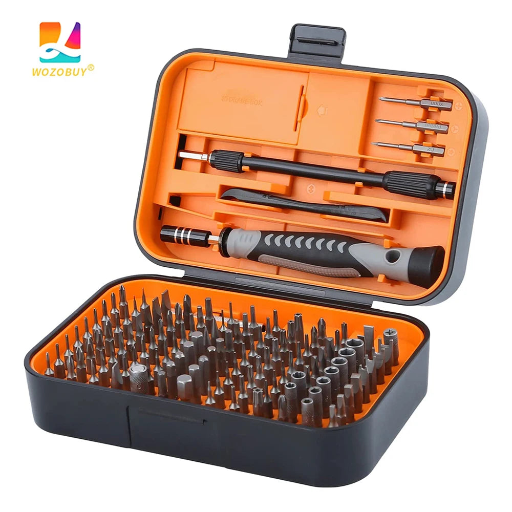 Screwdriver Set  Magnetic Torx Phillips Screw Bit Kit WOZOBUY With Electrical Driver Remover Wrench Repair Phone PC Tools