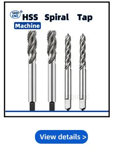 SIQICNC Right Hand Thread Tap HSS Machine Plug Tap Metric Screw Tap Drill Thread Tool M2 M3 M4 M6 M7 M8 M10 M12 M14 Hand Tools