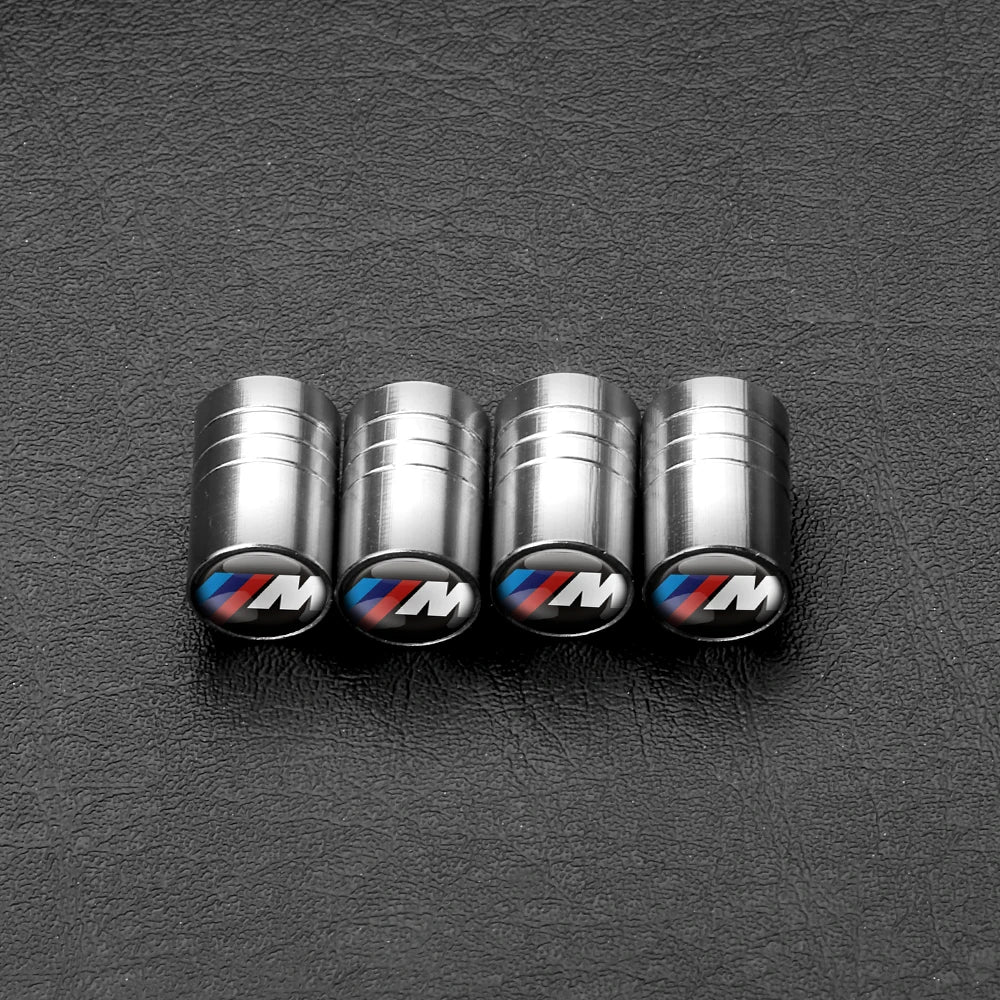 4PCS Car Wheel Tire Valve Caps Tyre Rim Stem Covers Airdust Waterproof For Bmw Performance M E46 E90 E60 F30 F10 E36 G20 E92 E87