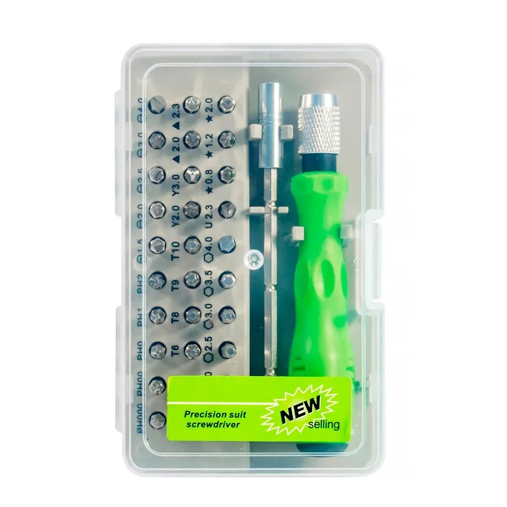 Small Screwdriver Set,30 Mini Magnetic Precision Screwdriver Drill Set (Star, Y, Club, Triangle, Cross, Slotted, U, Hexagonal He