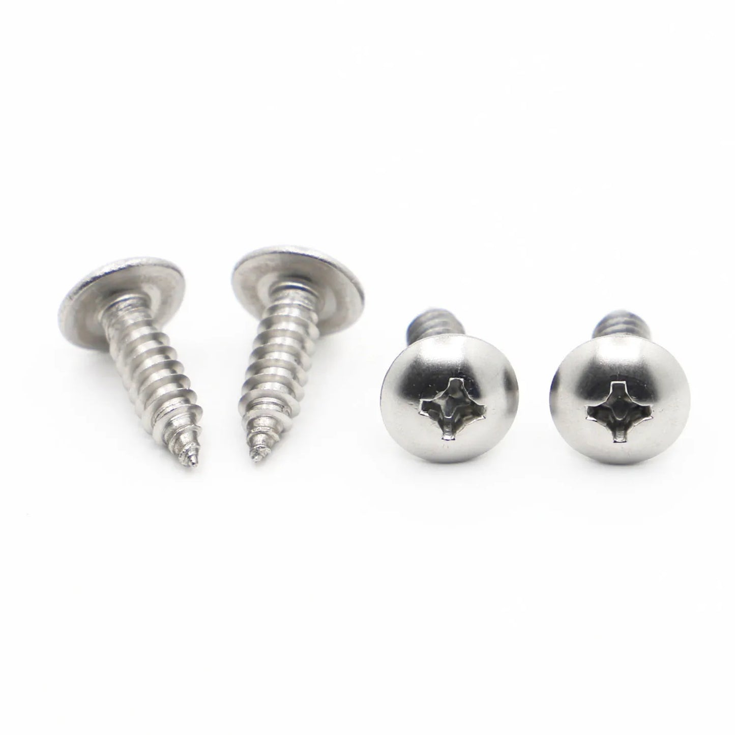 10/20pcs Phillips Recessed Truss Head Self-tapping Screw M3 M4 M5 M6 304 Stainless Steel Cross Mushroom Head Wood Screws