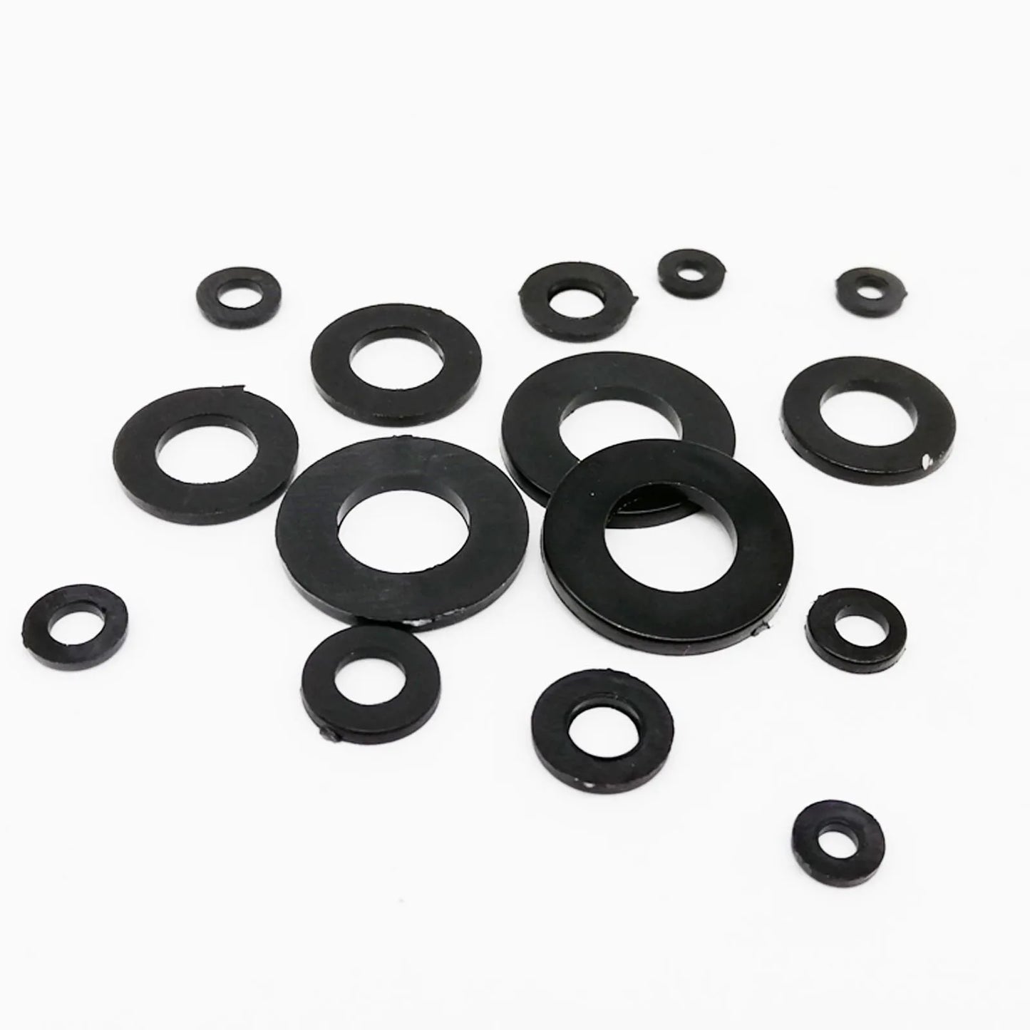 1150/700/500pc Boxed Plastic Nylon Flat Washer Plain Spacer Insulation Gasket Ring Assortment Kit Set M2 M2.5 M3 M4 M5 M6 M8 M10