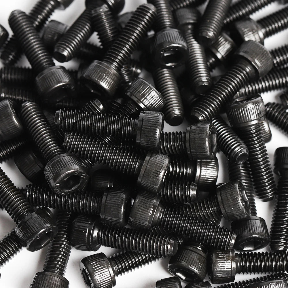 Hex Socket Head Cap Screws Kit M2 M2.5 M3 M4 M5 M6 M8 M10 up to 1140 DIN912 Black 12.9 Grade Carbon Steel Bolts Nuts Assortment